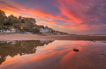 z3664 Sunset Reflections, Shanklin Beach