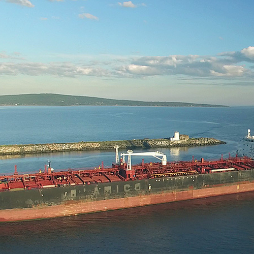 The Chemical Tanker,The SW Cap Ferrat 1, can be seen entering Courtenay Bay within the Port of Saint John, New Brunsw…