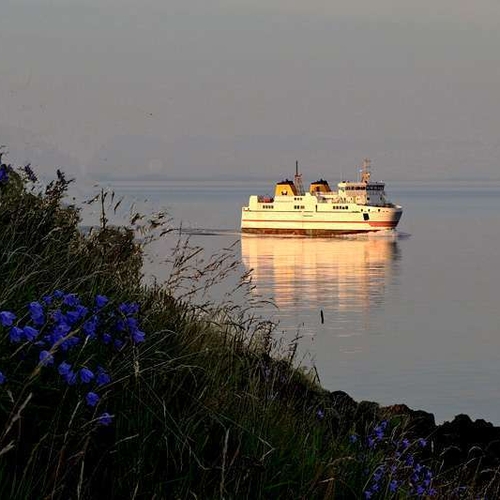 The Grand Manan 5 enroute to North Head, as seen from Swallowtail Point.
