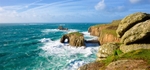 Stormy seas Lands End Cornwall EDC267