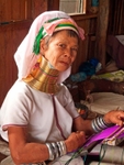 Giraffe-necked woman from Paduang tribe