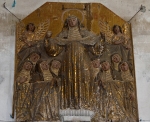 Atlixco, Puebla, Santa Clara, high altar, extant central panel