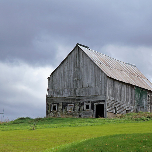 An old barn near Prosser Brook, Albert County, New Brunswick, Canada.