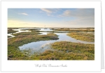 A5 Greeting Card of flooded marshes at Brancaster Staithe