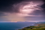 z4435 Summer Storm overlooking West Wight