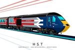 HST POWER CAR #43101 | GBR IC RED (LIMITED EDITION PRINT 1 of 25)