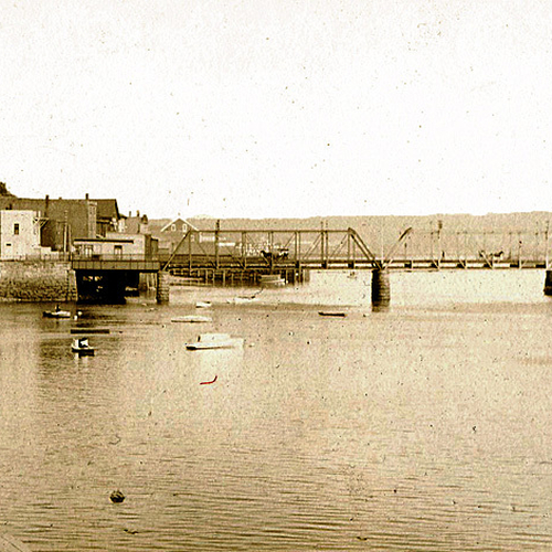 Horse drawn carriages can be seen crossing the international bridge connecting St. Stephen, New Brunswick and Calais,…
