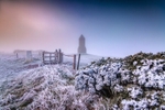 z4231 St Catherine's Oratory in the Winter Mist