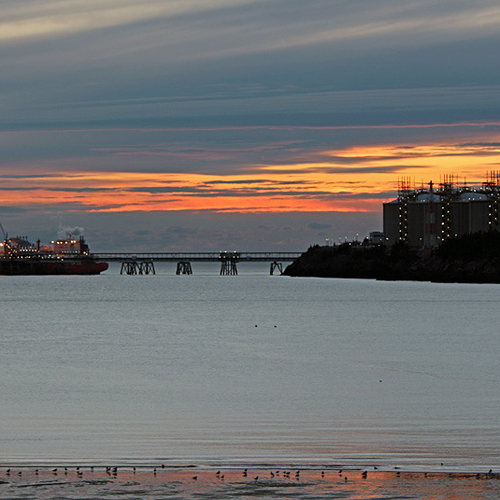 Sundown at Canaport LNG terminal
