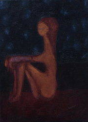 Seated woman – night (woman with hair up) 2024 – 2026