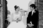 Bride and Groom at Caerphilly Castle