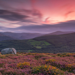 Wicklow Mountains Sunset from Paddock Hill