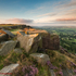 Sunrise on Rocks at Curbar Edge