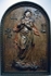 Virgin Immaculate, cut, polychromed, gilded wood with estofado