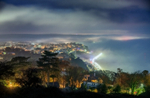 z3696 Sandown bay in the Fog
