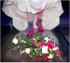Brides bootsd & bouquet