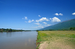 Strimonas (Strymon) River near Vironia, Central Macedonia, Greece