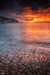 z3967 Sunset over Alum Bay and the Needles