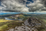 View from the top of Errigal Mountain