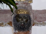 San Pablo, nave wall cross, face of Christ