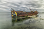 Abandoned Ship at Hook Peninsula, Ireland.