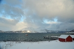 Ullsfjorden at Svensby, Troms, north Norway