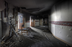 Monsour Medical Center (Jeanette, PA) | Blackened Hallway