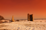 Wintery Castle Sunset