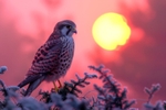 pr136 Winter Sunrise Kestral