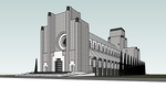 3-D Massing model - View from West