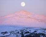 moonrise, sunset, Y Gyrn