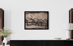 Vintage Teton Loading Corral-36x48 Canvas