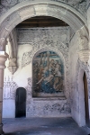 Lower cloister walk, NE testera mural, Deposition