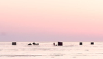 ICE HUTS AT DAWN, 2018 - NORFOLK COUNTY