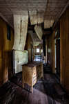 Abandoned Empire Hotel (Sharon Springs, NY) | Dark Hallway