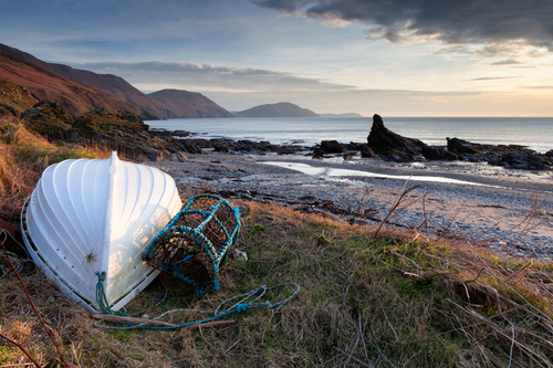 Lovely February late afternoon light at White Beach with the classic view south.