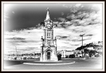 Torquay Clocktower in Black and White
