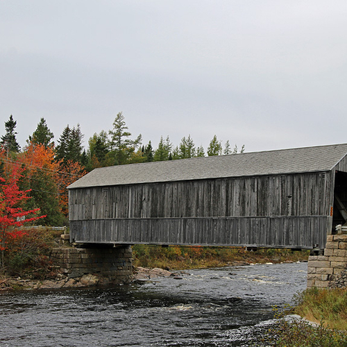 Digdeguash River #4 Covered Bridge in Charlotte County, New Brunswick, Canada.