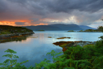 Sunset over Loch Carron.   ref 9006