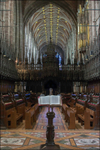 Chester Cathedral Choir with lectern and Bible
