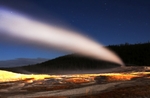 Old Faithful at Night