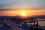 Sunset in Logyearbyen 1047