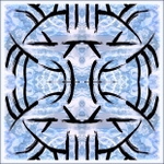 Balance in black and blue