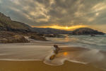 Sunset at Boyeeghter Bay, County Donegal, Ireland.