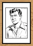 Rock Hudson Hand-Drawn Portrait by Paul Duddell 106-03-2025
