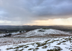 Brown Clee Hills, passing storm on Hope Bowdler Hill