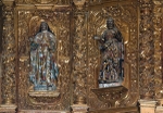 High altar, middle tier, left statues