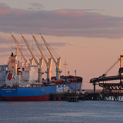 The Discovery Bay is seen docked @ the Port of Saint John New Brunswick Canada