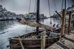 Lugger Guide Me moored at West Looe Quay