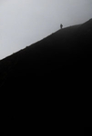 Solitary man, Mount Etna